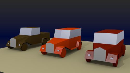 old bus\car\truck (changeable shape keys) preview image